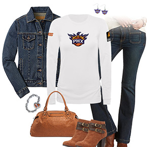 Phoenix Suns Flare Jeans Outfit