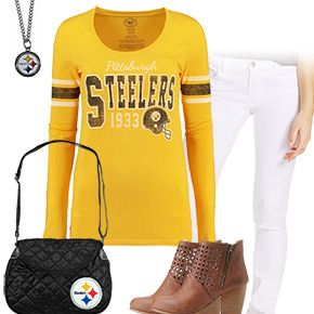 Cute Pittsburgh Steelers Kickoff Outfit