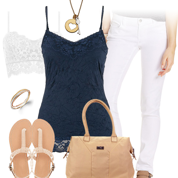 Chic Blue Top Outfit