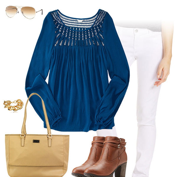 Chic Blue Top Outfit
