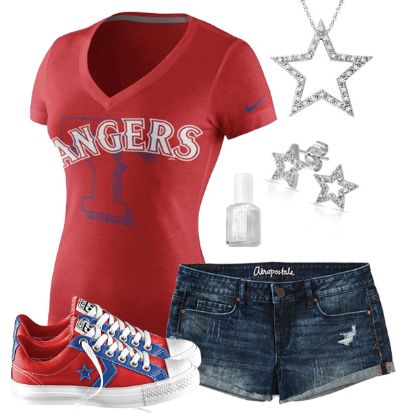 Texas Rangers Outfit With Converse
