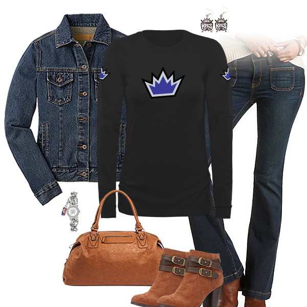 Sacramento Kings Flare Jeans Outfit