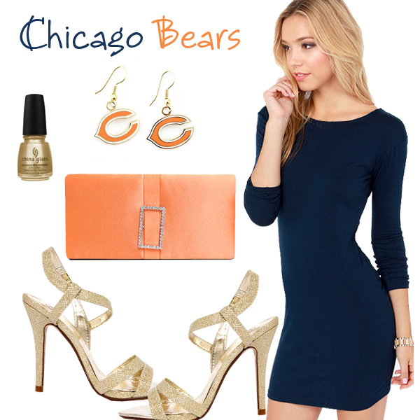 Chicago Bears Inspired Date Look