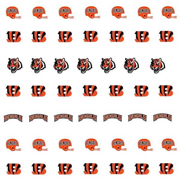 Cincinnati Bengals Nail Stickers