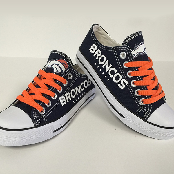 Denver Broncos Handmade Converse, Denver Broncos Converse Sneakers
