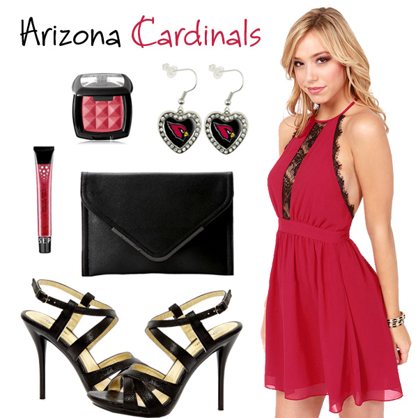 Arizona Cardinals Inspired Date Look