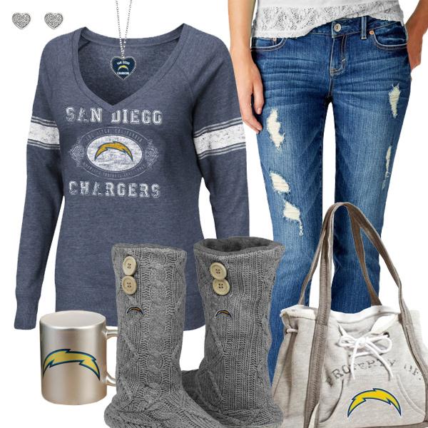 Cute Chargers Fan Outfit