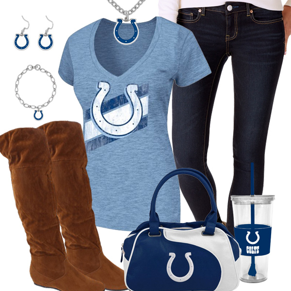 Cute Indianapolis Colts Fan Outfit