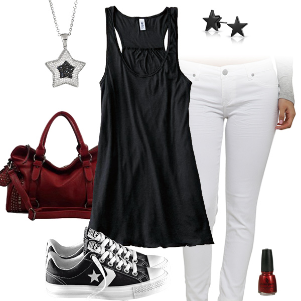 Atlanta Falcons Outfit With Converse