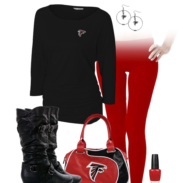Atlanta Falcons Inspired Leggings Outfit