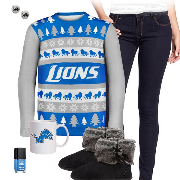 Detroit Lions Sweater Outfit