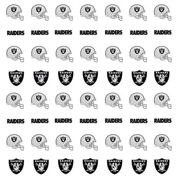 Oakland Raiders Nail Stickers