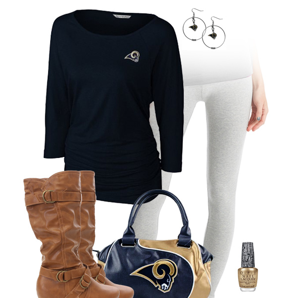 St. Louis Rams Inspired Leggings Outfit