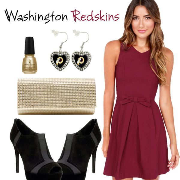Washington Redskins Inspired Date Look