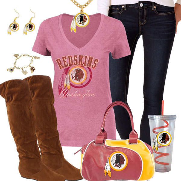 Cute Washington Redskins Fan Outfit