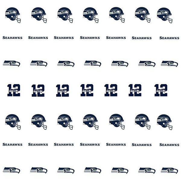 Seattle Seahawks Nail Stickers