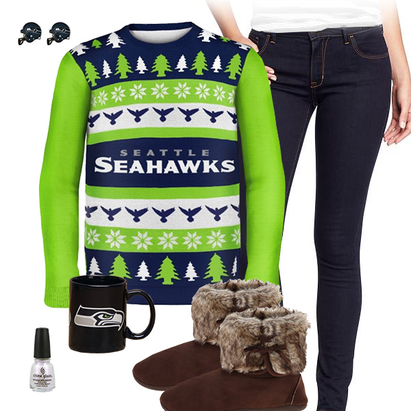 Seattle Seahawks Sweater Outfit