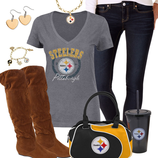 Cute Pittsburgh Steelers Fan Outfit