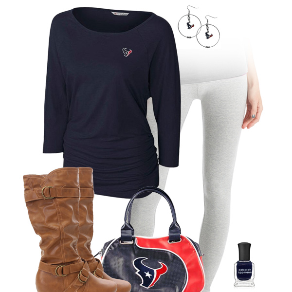 Houston Texans Inspired Leggings Outfit