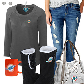 Cute Dolphins Fan Outfit
