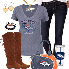 Cute Denver Broncos Fan Outfit
