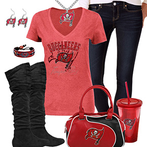 Cute Tampa Bay Buccaneers Fan Outfit