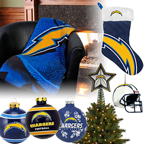 San Diego Chargers Christmas Ornaments