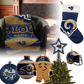 St. Louis Rams Christmas Ornaments
