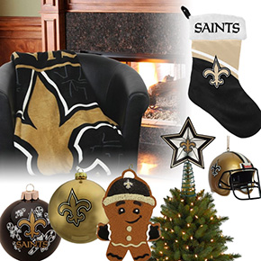 New Orleans Saints Christmas Ornaments