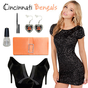 Cincinnati Bengals Inspired Date Look