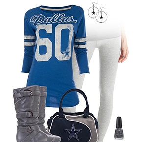 Dallas Cowboys Inspired Leggings Outfit