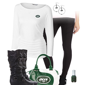 New York Jets Inspired Leggings Outfit