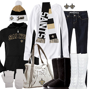 New Orleans Saints Inspired Winter Fashion