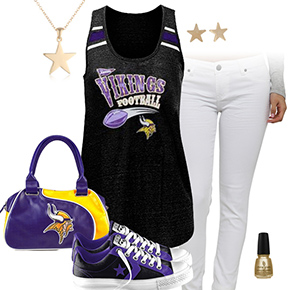 Minnesota Vikings Outfit With Converse