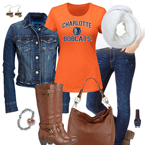 Charlotte Bobcats Jean Jacket Outfit