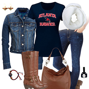 Atlanta Hawks Jean Jacket Outfit