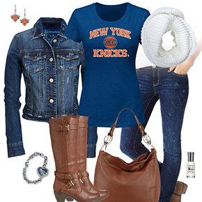 New York Knicks Jean Jacket Outfit