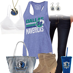 Dallas Mavericks Tank Top Outfit