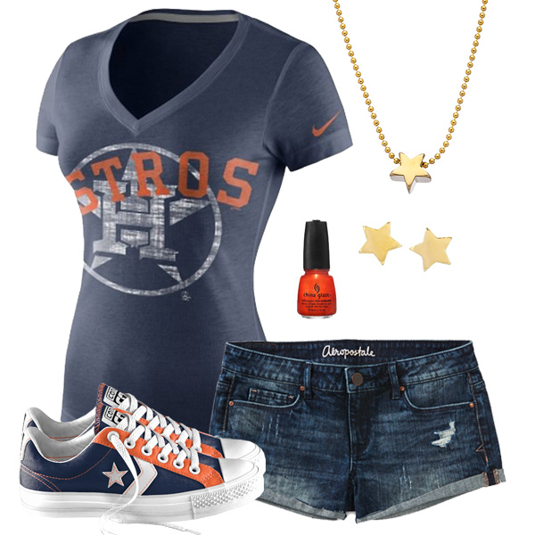 Houston Astros Outfit With Converse
