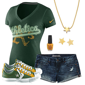Oakland Athletics Outfit With Converse