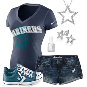 Seattle Mariners Outfit With Converse