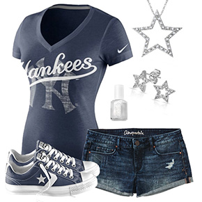 New York Yankees Outfit With Converse