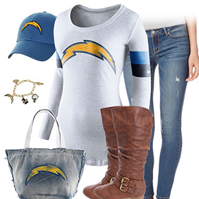 San Diego Chargers Inspired Outfit