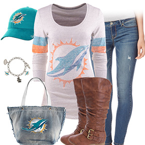 Miami Dolphins Inspired Outfit