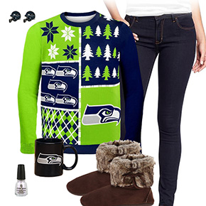 Seattle Seahawks Sweater Outfit