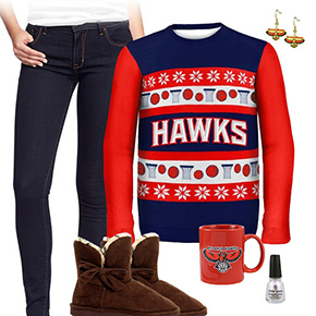 Atlanta Hawks Sweater Outfit