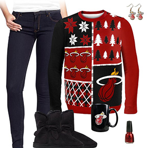 Miami Heat Sweater Outfit