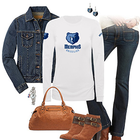 Memphis Grizzlies Flare Jeans Outfit