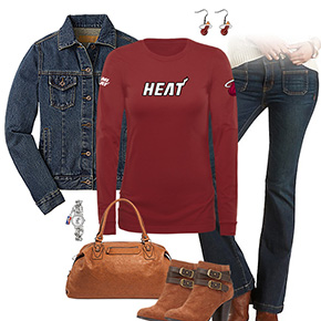 Miami Heat Flare Jeans Outfit