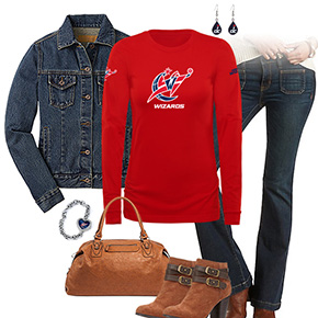 Washington Wizards Flare Jeans Outfit